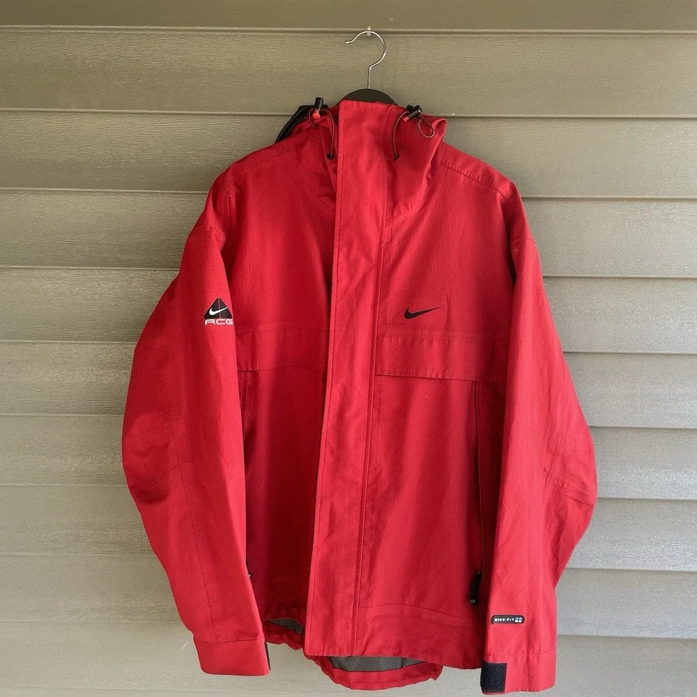 Vintage Nike ACG All Conditions Gear Jacket Men's Medium Red 90s Y2K